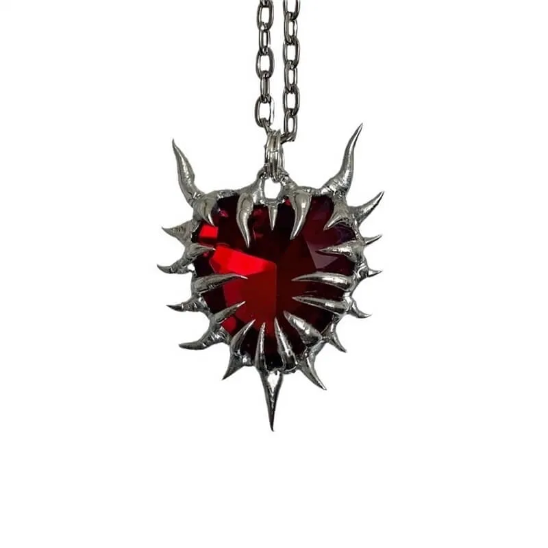 Dark Thorn Heart Alloy Gothic Necklace sold by GTHIC product image thumbnail 5