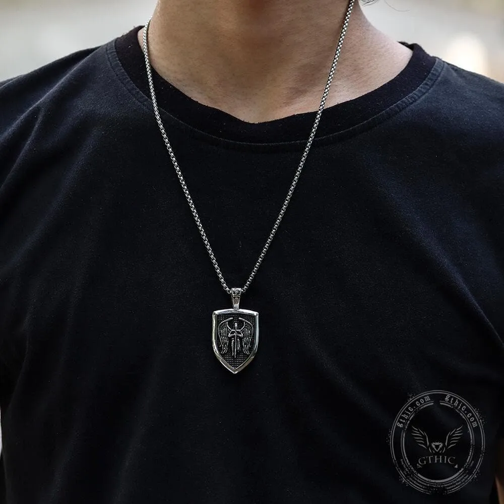 Archangel Saint Michael Sword Stainless Steel Pendant sold by GTHIC product image thumbnail 2