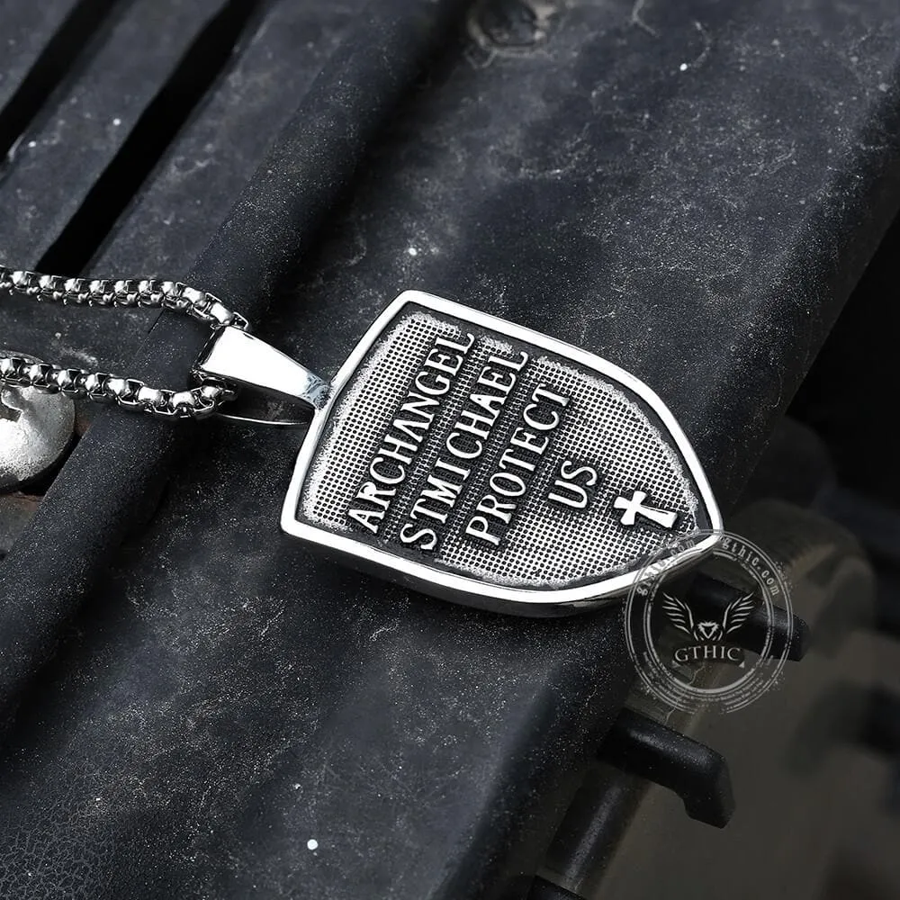 Archangel Saint Michael Sword Stainless Steel Pendant sold by GTHIC product image thumbnail 3