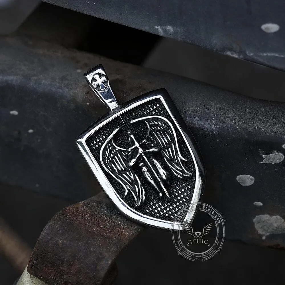 Archangel Saint Michael Sword Stainless Steel Pendant sold by GTHIC product image thumbnail 5