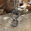 Norse Dragon Stainless Steel Ouroboros Pendant sold by GTHIC