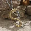 Norse Dragon Stainless Steel Ouroboros Pendant sold by GTHIC