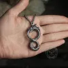 Norse Dragon Stainless Steel Ouroboros Pendant sold by GTHIC