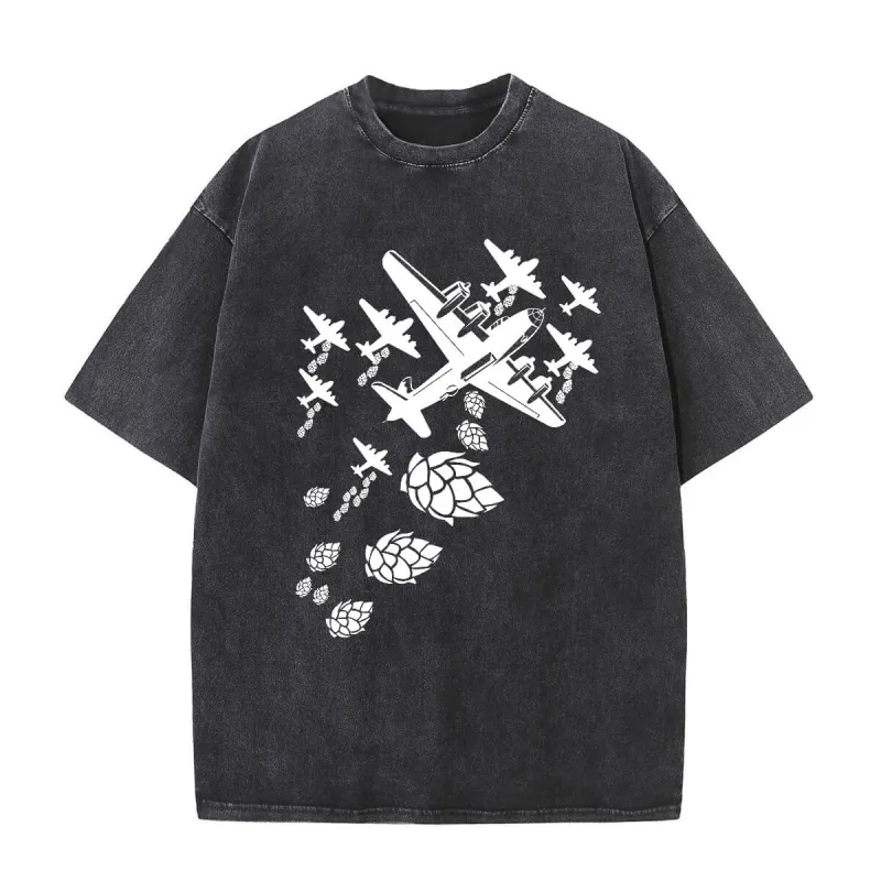 Vintage Washed Hops Bomber Beer T-shirt sold by GTHIC