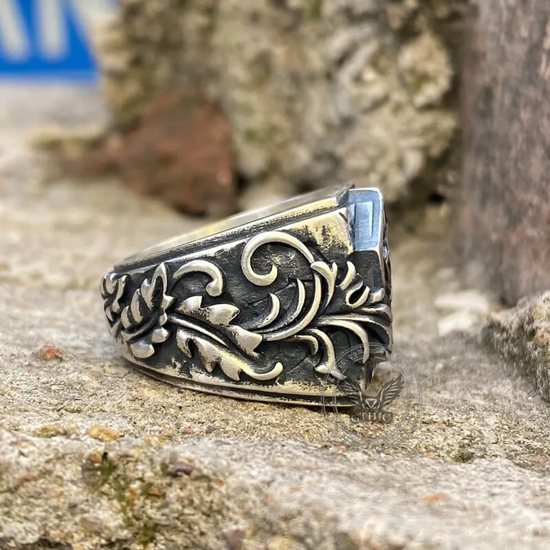 Thor’s Hammer Triquetra Sterling Silver Viking Ring sold by GTHIC product image thumbnail 5