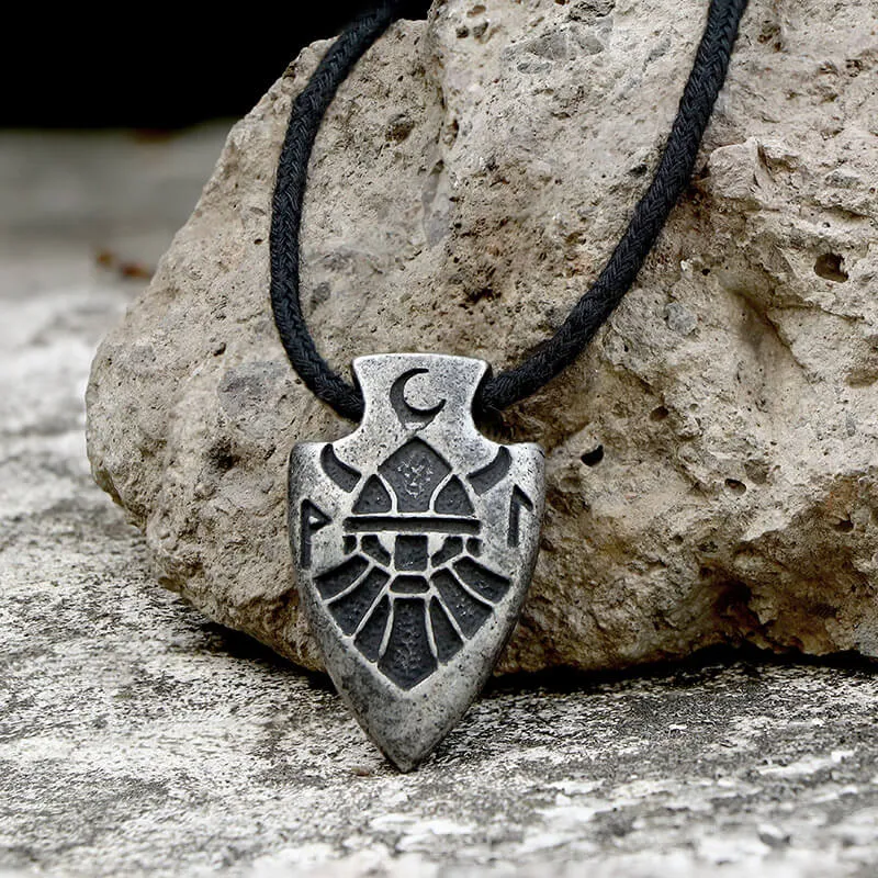 Arrow Shape Odin Stainless Steel Viking Pendant sold by GTHIC