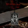 The Chariot Tarot Card Stainless Steel Necklace sold by GTHIC