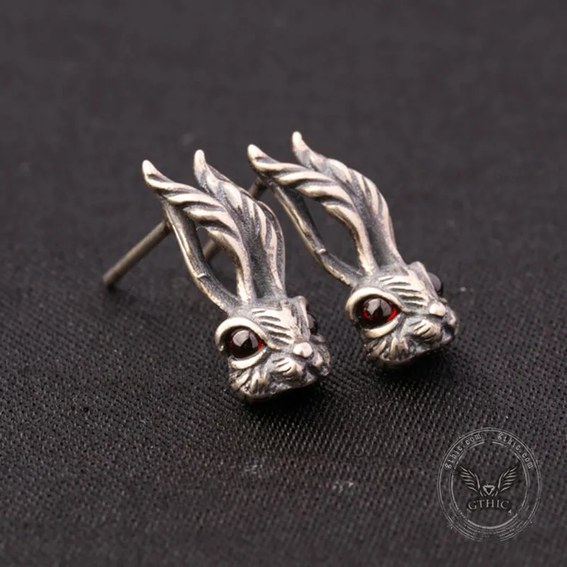 Vintage Rabbit Sterling Silver Stud Earring sold by GTHIC product image thumbnail 5