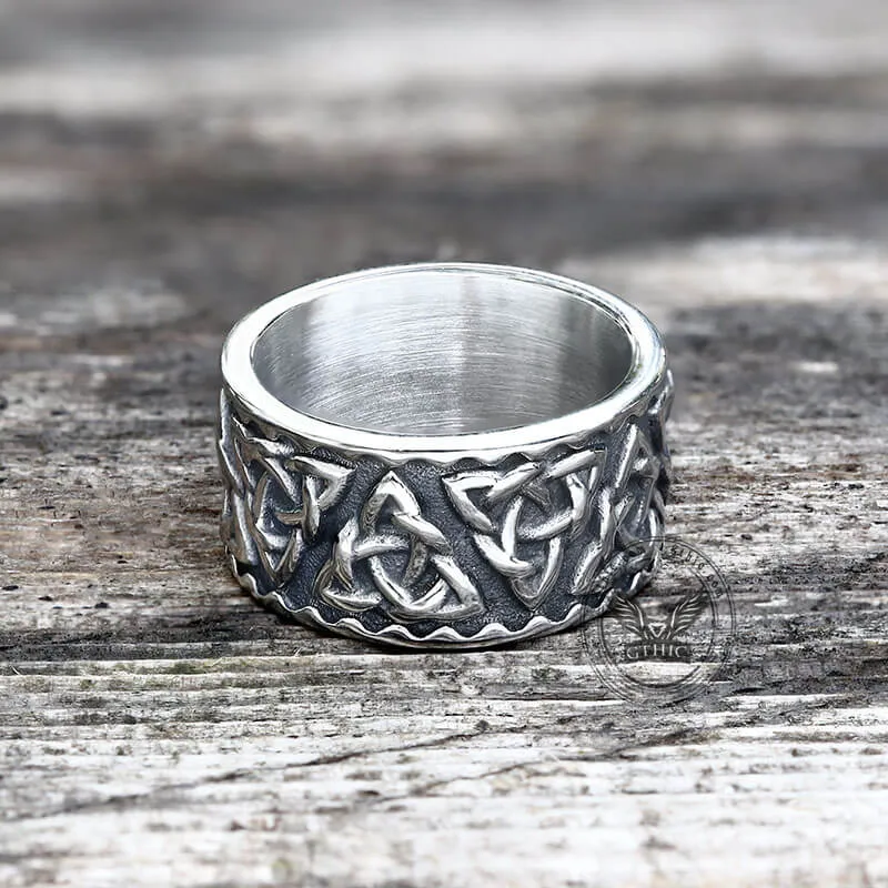 Vintage Surrounded Celtic Knot Stainless Steel Viking Ring sold by GTHIC product image thumbnail 5