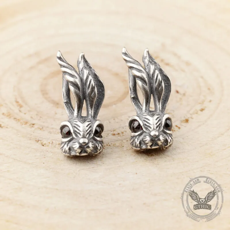 Vintage Rabbit Sterling Silver Stud Earring sold by GTHIC product image thumbnail 3