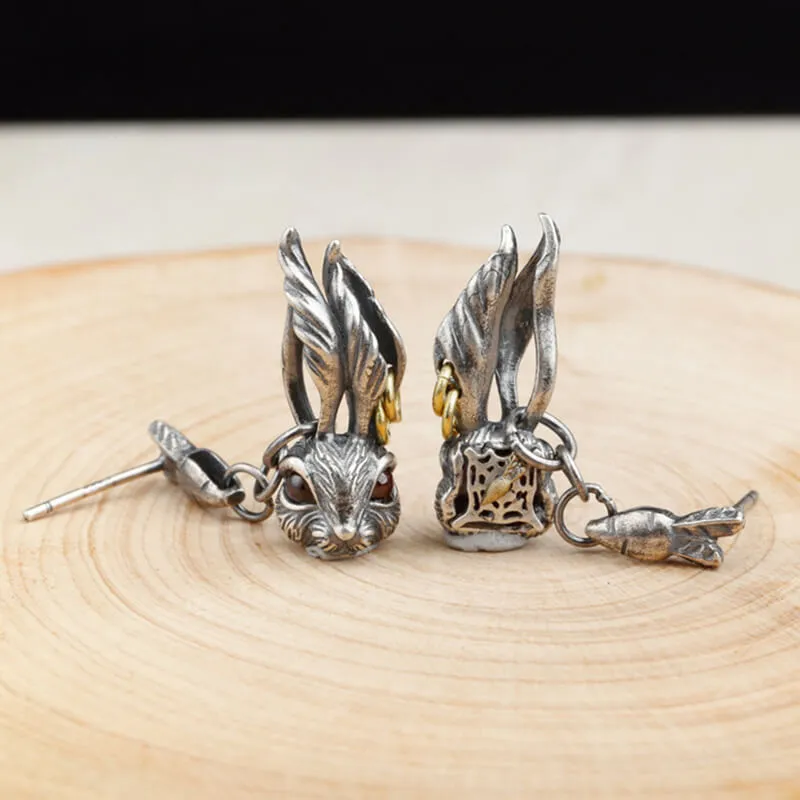 Vintage Rabbit Sterling Silver Stud Earring sold by GTHIC product image thumbnail 2