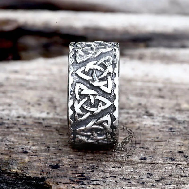 Vintage Surrounded Celtic Knot Stainless Steel Viking Ring sold by GTHIC product image thumbnail 4