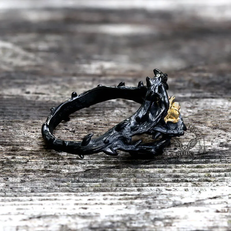 Rose Thorns Stainless Steel Gothic Ring sold by GTHIC product image thumbnail 5