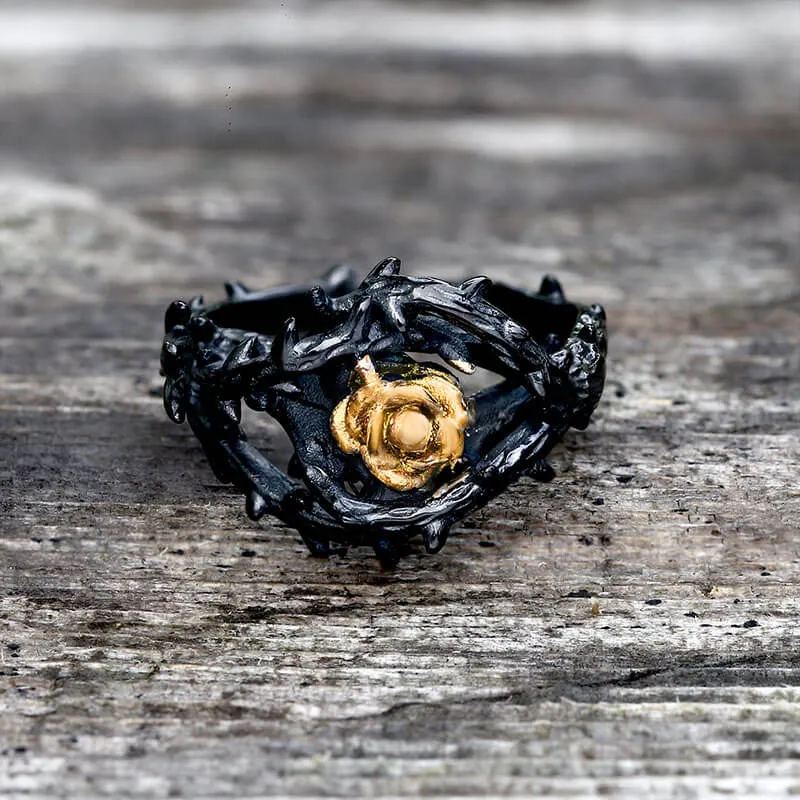 Rose Thorns Stainless Steel Gothic Ring sold by GTHIC product image thumbnail 3
