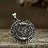 Viking Celtic Wolf Runes Stainless Steel Pendant sold by GTHIC