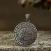 Viking Celtic Wolf Runes Stainless Steel Pendant sold by GTHIC