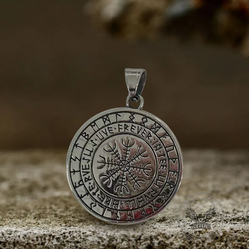 Viking Celtic Wolf Runes Stainless Steel Pendant sold by GTHIC product image thumbnail 3