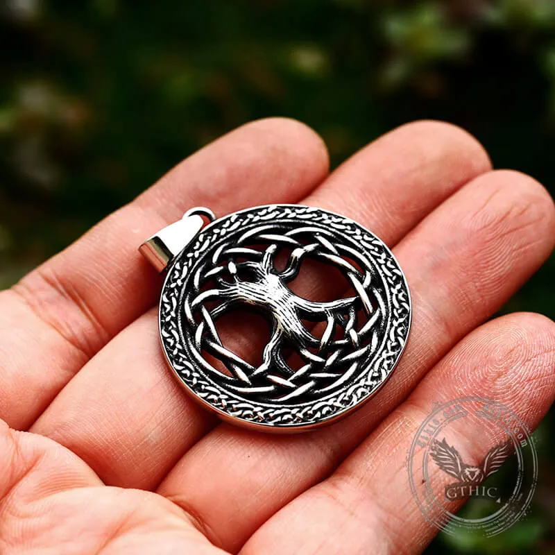 Yggdrasil Tree of Life Stainless Steel Viking Pendant sold by GTHIC product image thumbnail 2