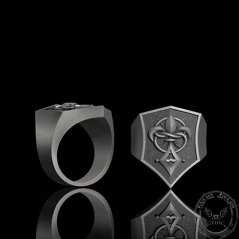 Fleur-De-Lis Sterling Silver Christian Ring sold by GTHIC