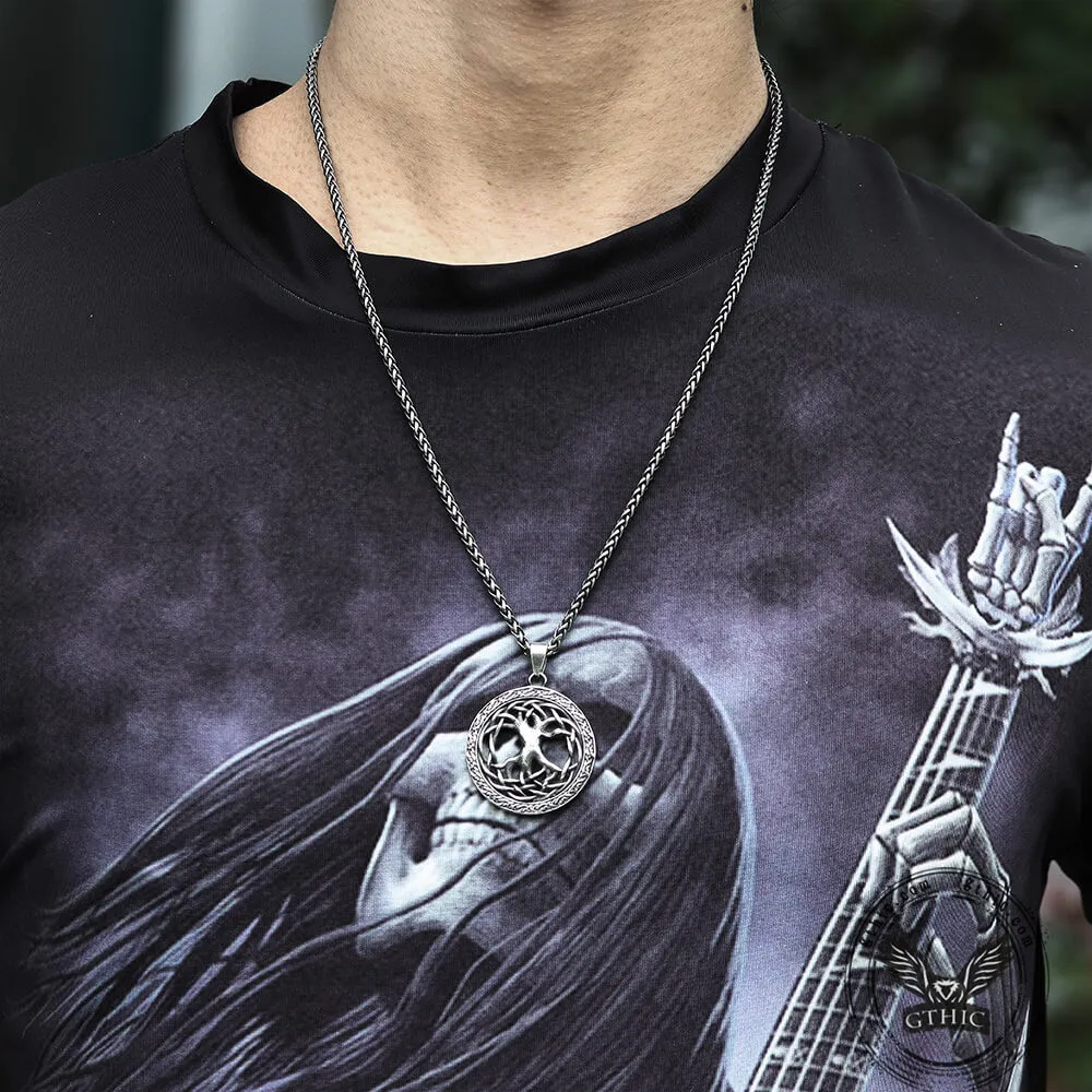 Yggdrasil Tree of Life Stainless Steel Viking Pendant sold by GTHIC product image thumbnail 4