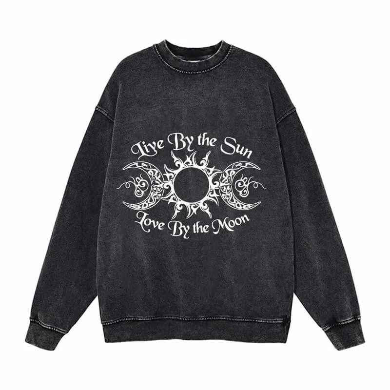 Vintage Washed Triple Goddess Witch Sweatshirt T-shirt sold by GTHIC product image thumbnail 2