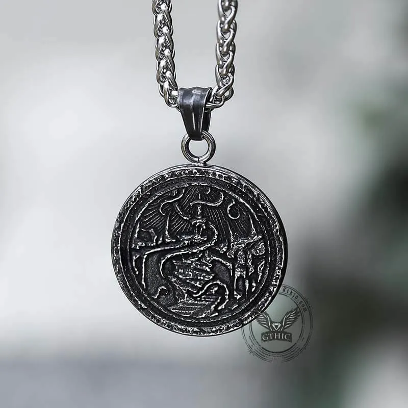 Retro Cthulhu Octopus Stainless Steel Marine Pendant sold by GTHIC product image thumbnail 2