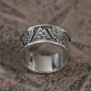 Retro Valknut Stainless Steel Viking Ring sold by GTHIC