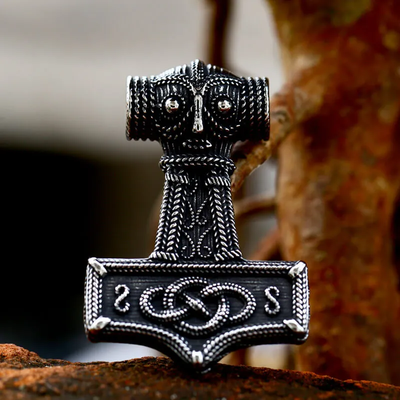 Celtic Knot Thor’s Hammer Stainless Steel Pendant sold by GTHIC