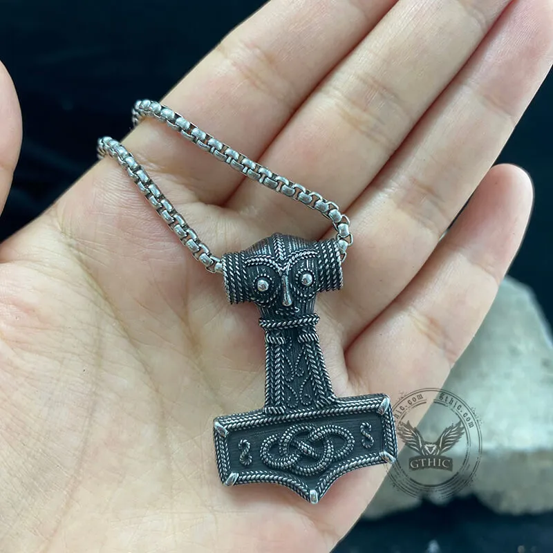 Celtic Knot Thor’s Hammer Stainless Steel Pendant sold by GTHIC product image thumbnail 4