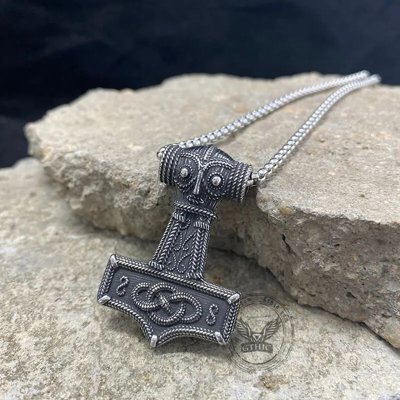 Celtic Knot Thor’s Hammer Stainless Steel Pendant sold by GTHIC product image thumbnail 5