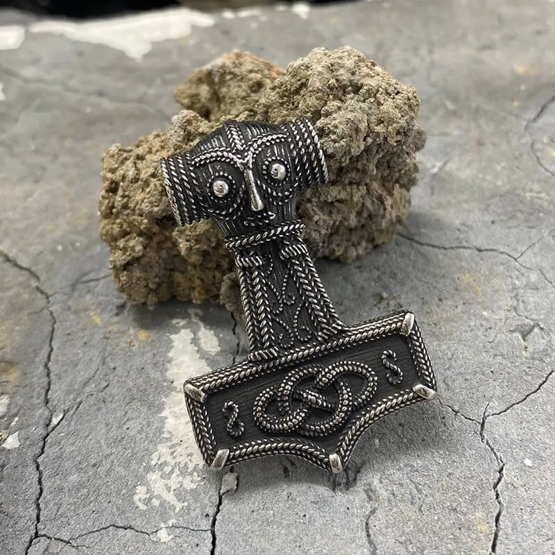 Celtic Knot Thor’s Hammer Stainless Steel Pendant sold by GTHIC product image thumbnail 3
