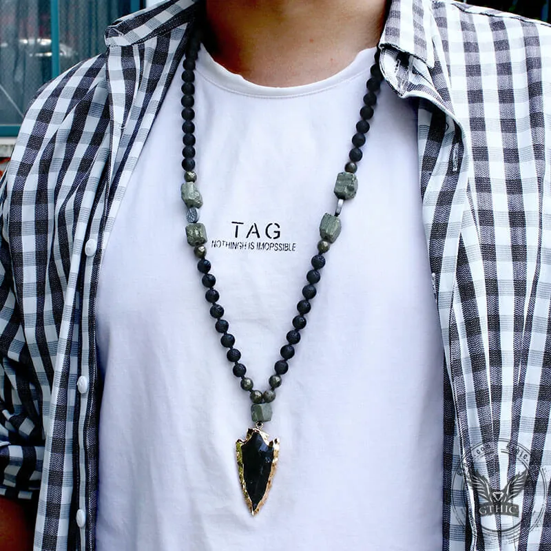 83 CM Arrow Natural Stone Viking Pendant sold by GTHIC product image thumbnail 2