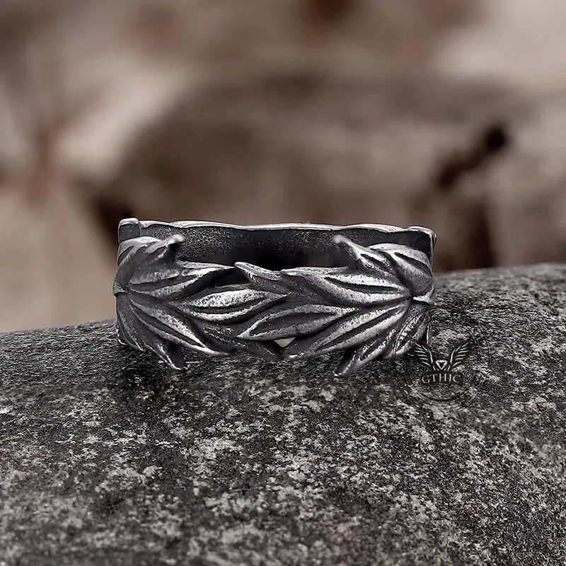 Vintage Wheat Ear Stainless Steel Ring sold by GTHIC product image thumbnail 3