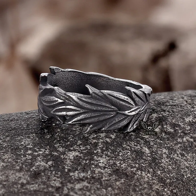 Vintage Wheat Ear Stainless Steel Ring sold by GTHIC product image thumbnail 4