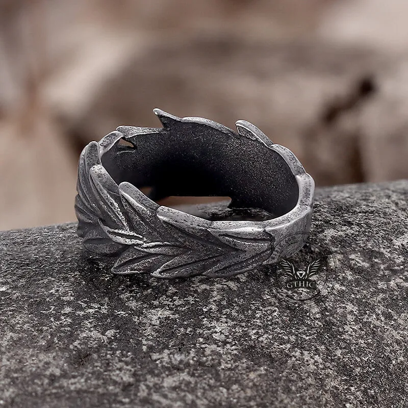 Vintage Wheat Ear Stainless Steel Ring sold by GTHIC product image thumbnail 5