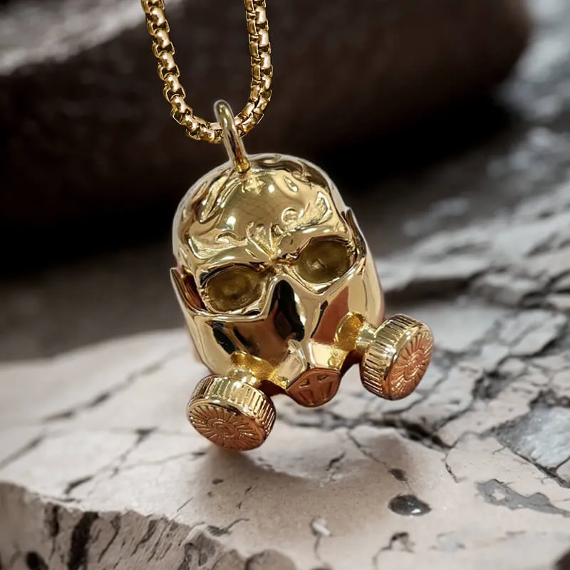 Gas Mask Skull Stainless Steel Pendant sold by GTHIC product image thumbnail 4