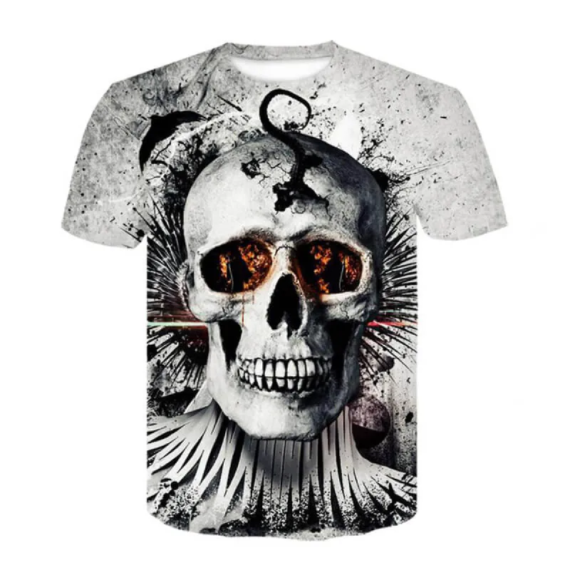 Crack Skull Polyester T-shirt sold by GTHIC