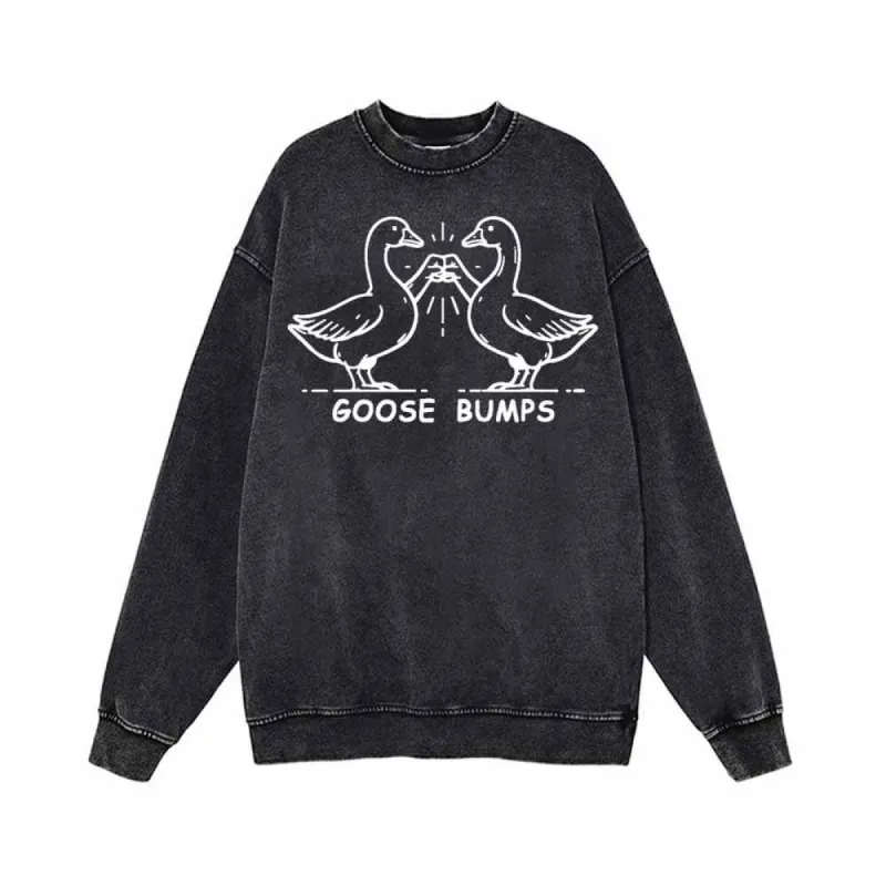 Goose Bumps Vintage Washed Sweatshirt made by GTHIC