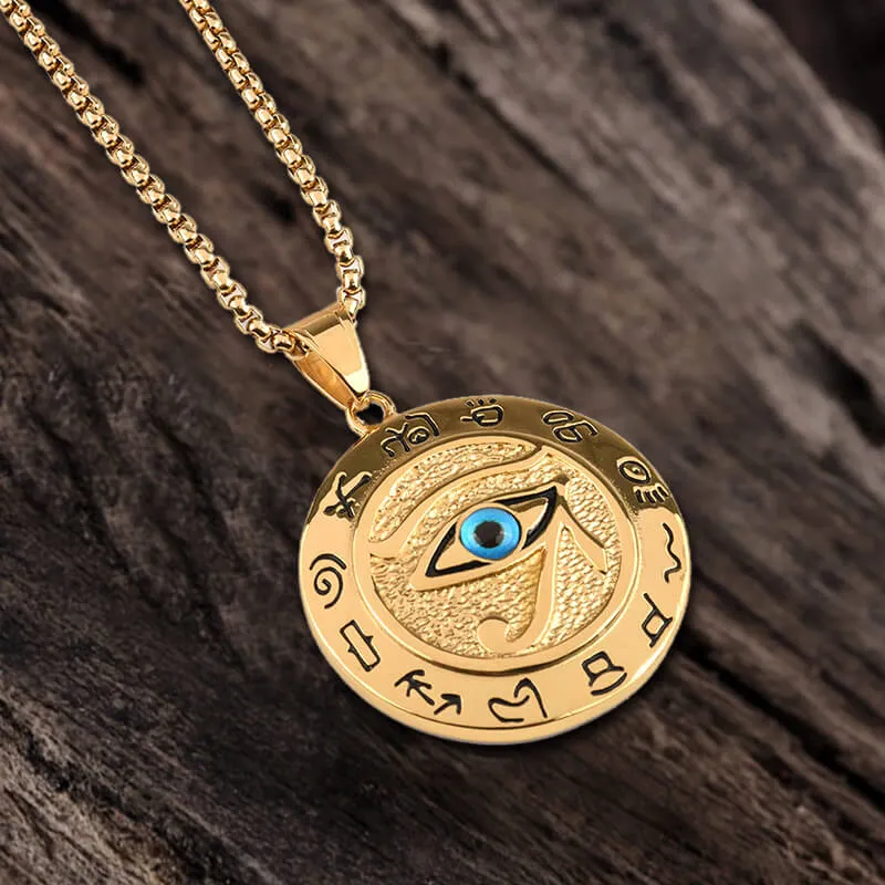 Egyptian Eye of Ra Stainless Steel Necklace sold by GTHIC product image thumbnail 3