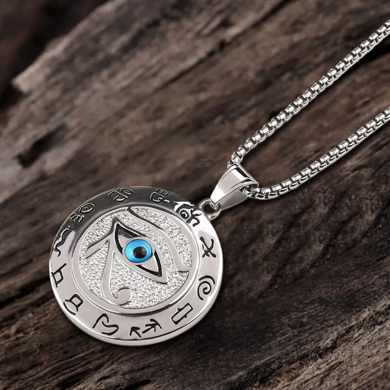 Egyptian Eye of Ra Stainless Steel Necklace sold by GTHIC product image thumbnail 2