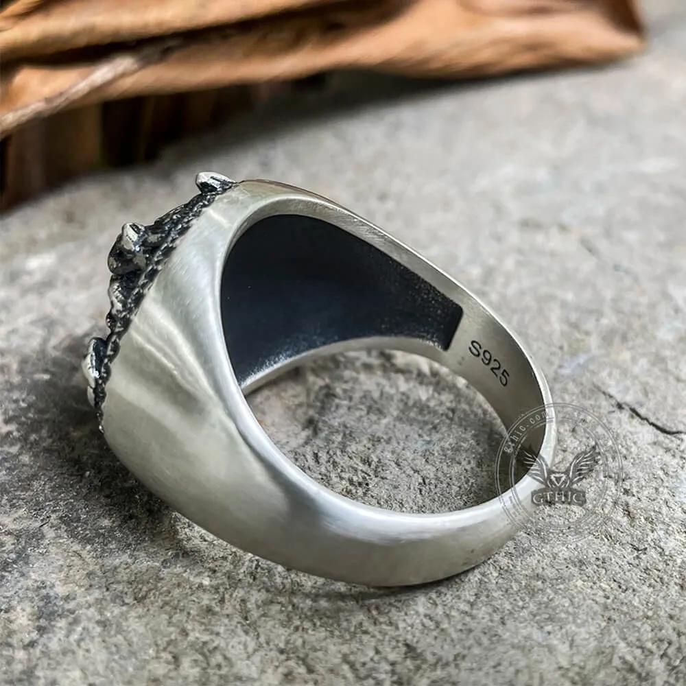 Greek Gorgon Medusa Sterling Silver Ring sold by GTHIC product image thumbnail 5