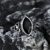 Celtic Knot Gemstone Stainless Steel Viking Ring sold by GTHIC