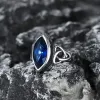Celtic Knot Gemstone Stainless Steel Viking Ring sold by GTHIC