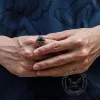 Celtic Knot Gemstone Stainless Steel Viking Ring sold by GTHIC
