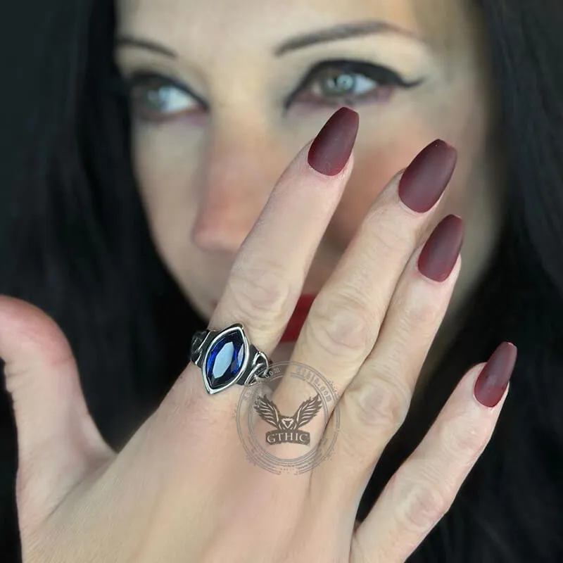 Celtic Knot Gemstone Stainless Steel Viking Ring sold by GTHIC product image thumbnail 2