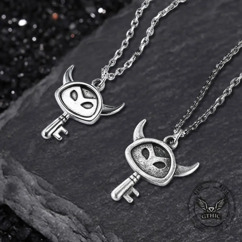 Punk Devil Key Stainless Steel Pendant sold by GTHIC