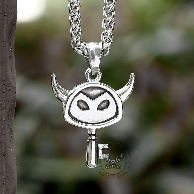 Punk Devil Key Stainless Steel Pendant sold by GTHIC product image thumbnail 5