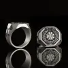 Vegvisir Celtic Knot Dragon Sterling Silver Viking Ring sold by GTHIC