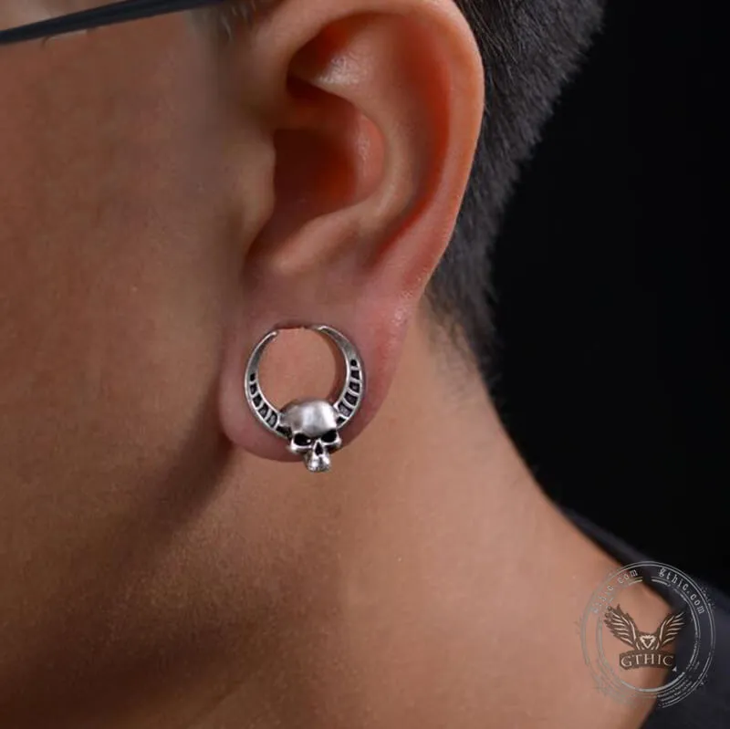Horned Skull Brass Tunnel Ear Gauges sold by GTHIC product image thumbnail 2
