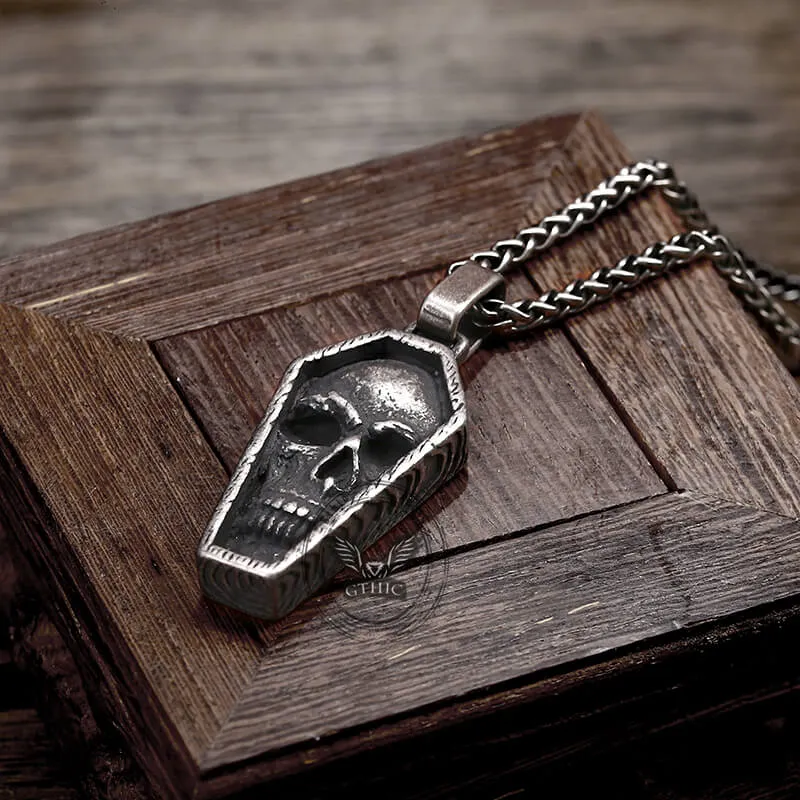 Skull Coffin Stainless Steel Pendant sold by GTHIC product image thumbnail 3